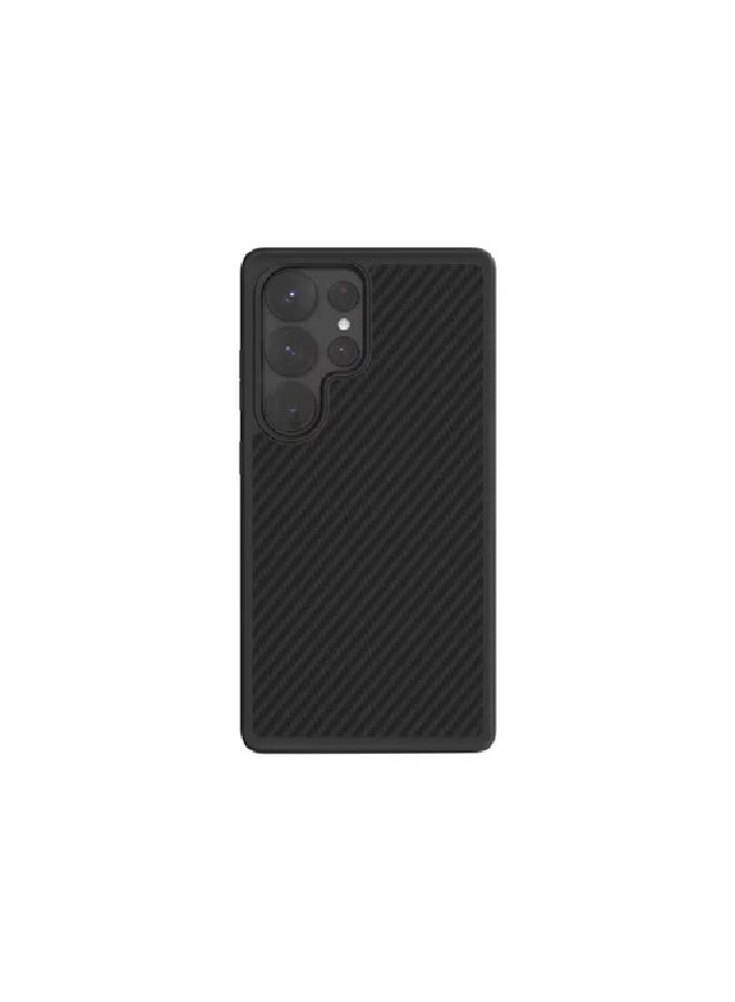 LEVELO Case For Samsung S25 Ultra Ox Carbon - Black - Image 3
